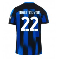 Camisa de Futebol Inter Milan Henrikh Mkhitaryan #22 Equipamento Principal 2023-24 Manga Curta